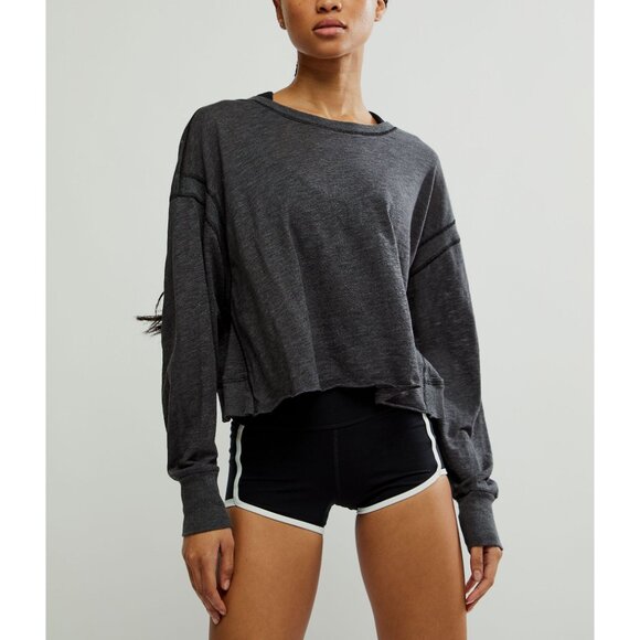 Fp Movement Black/Blueish Inspire Logo Longsleeve Open Back - Picture 4 of 9